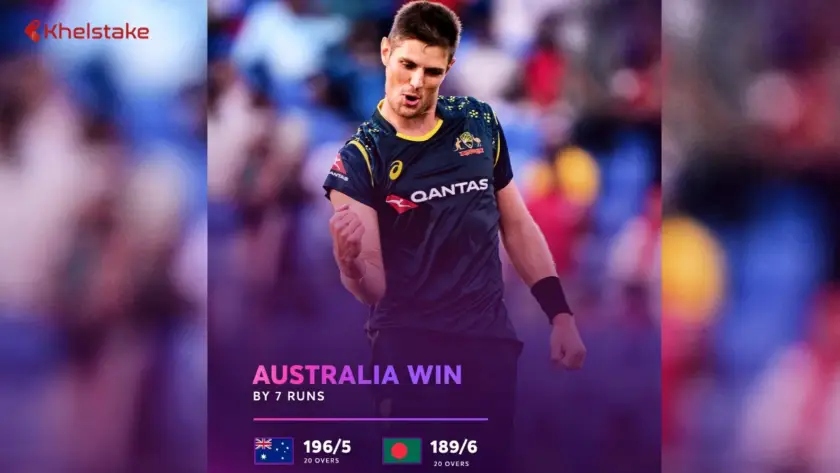 Australia Win by 7 Runs