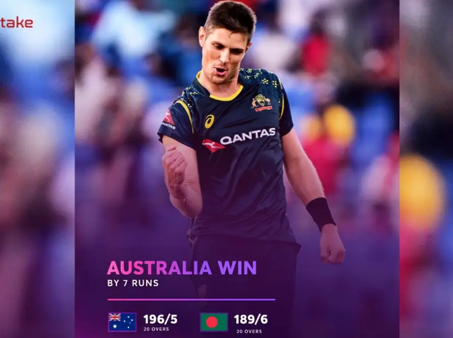Australia Win by 7 Runs